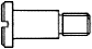 DIN 923 Винт ступенчатый установочный с цилиндрической головкой и прямым шлицем